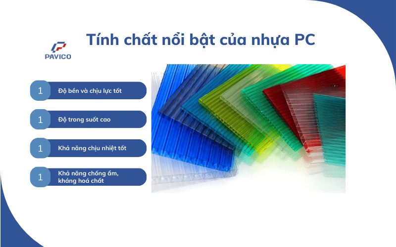Tính chất nổi bật của nhựa PC