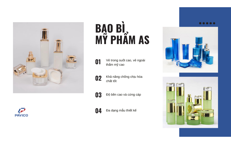 Bao bì mỹ phẩm làm từ nhựa AS có gì đặc biệt ?