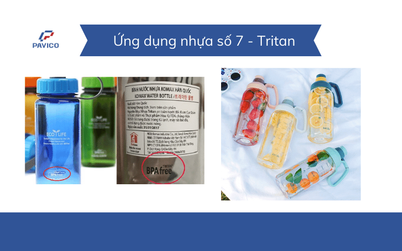 Ứng dụng của nhựa số 7 Tritan