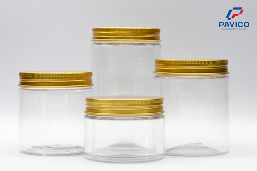 Mẫu hũ nhựa nắp nhôm hiện đại, tinh tế