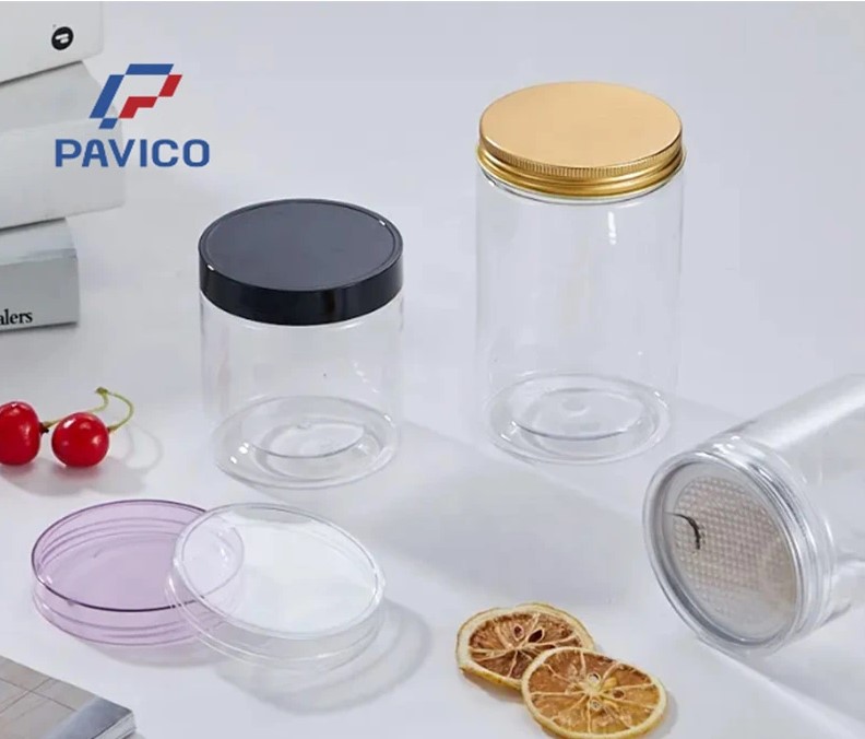 Hũ nhựa nắp nhựa dạng vặn