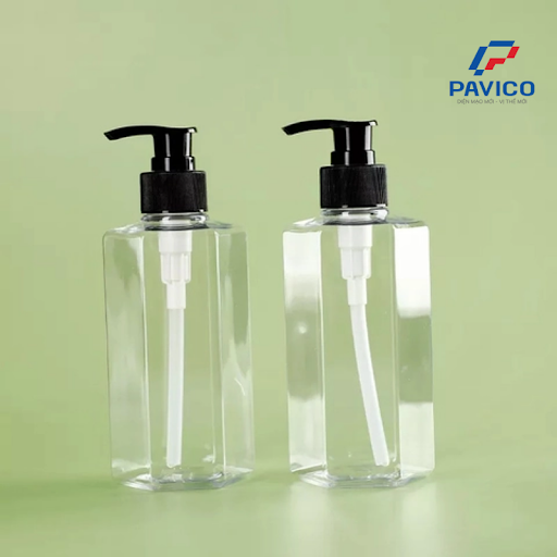 Chai nhựa PET 500ml đựng hóa mỹ phẩm (dầu gội)