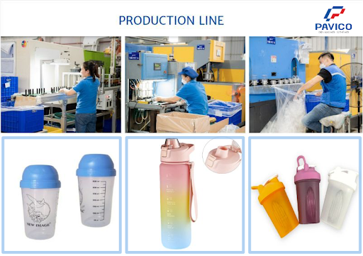 Dây chuyền sản xuất tại bình nước chịu nhiệt đạt chuẩn ISO tại PAVICO