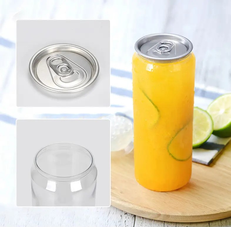 Chai nước trong suốt dáng trụ nhựa PET