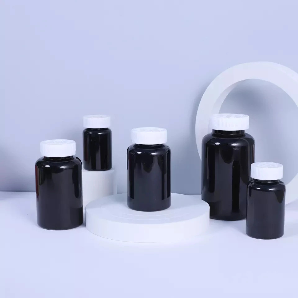 lọ nhựa pẹt đen