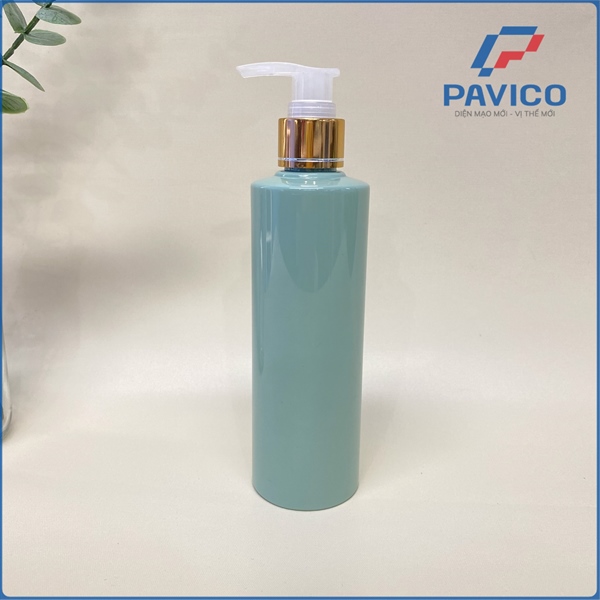 Chai PET dáng trụ 260ml đựng sữa tắm gội
