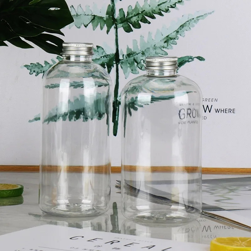 Chai nước trong suốt dáng tròn nhựa PET