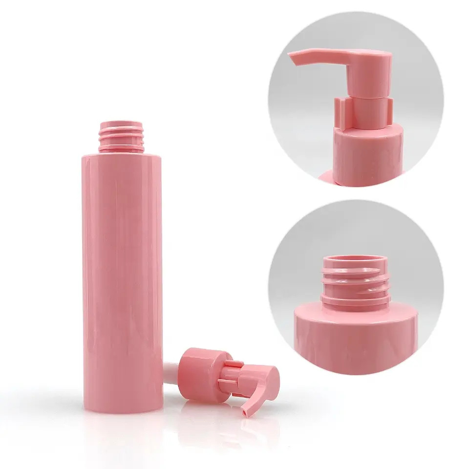Chai nhựa hồng bao bì mỹ phẩm