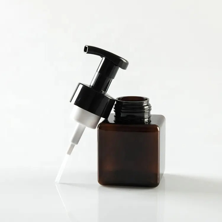 Chai nhựa PET vuông vòi tạo bọt 150ml