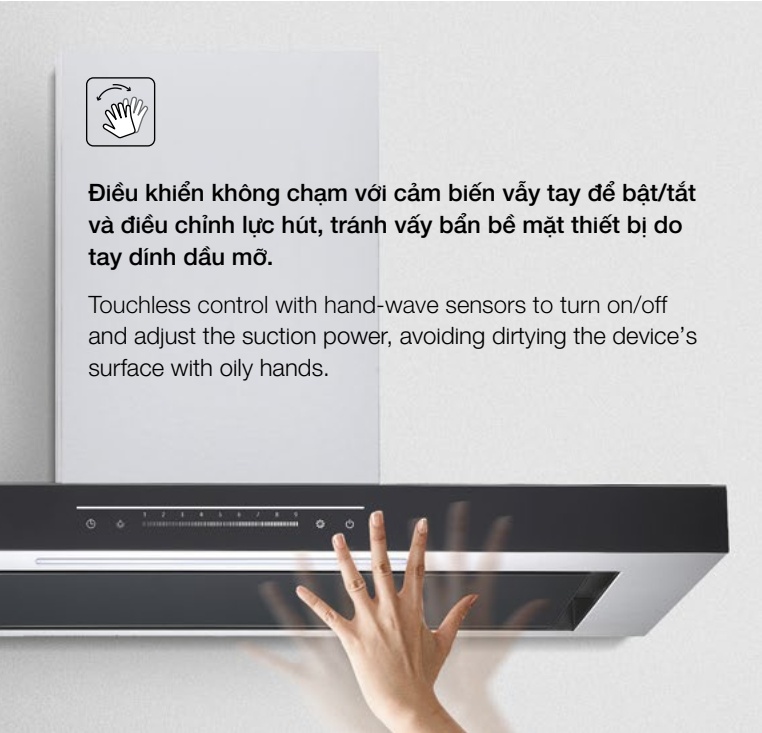 Điều khiển cử chỉ – thao tác không chạm, tiện lợi, vệ sinh, hiện đại