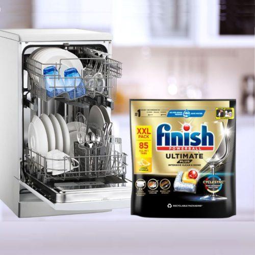 Viên rửa bát Finish Ultimate Plus làm sạch vượt trội, đánh bay vết bẩn khô cứng 48 tiếng