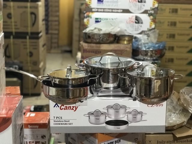 Sử dụng bộ nồi Canzy CZ-899 đúng cách trên bếp từ