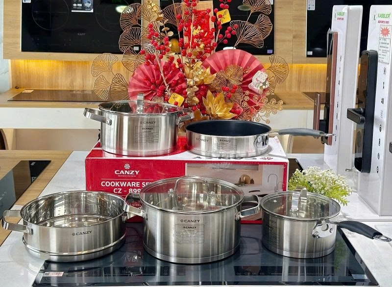 ở hữu ngay bộ nồi Canzy CZ-899 cao cấp tại SKITCHEN