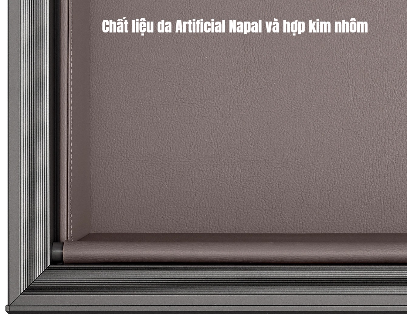 Ngăn kéo GrandX XM.90A được làm từ hợp kim nhôm hàng không kết hợp bọc da Artificial Napal cao cấp