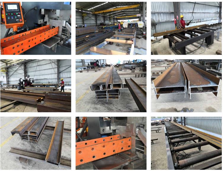 ứng dụng Máy đột dập dầm chữ H CNC