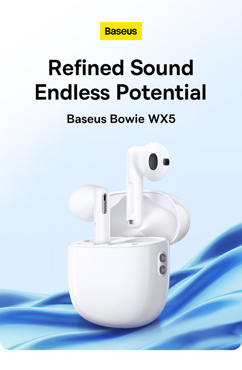 chube Tai nghe không dây Baseus Bowie WX5 True Wireless Earphones