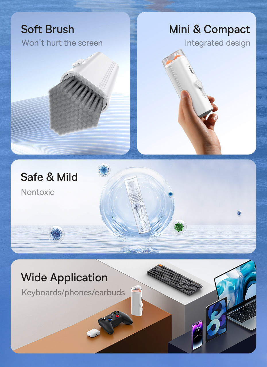 chube Bộ dụng cụ vệ sinh đa năng Baseus UltraClean Series