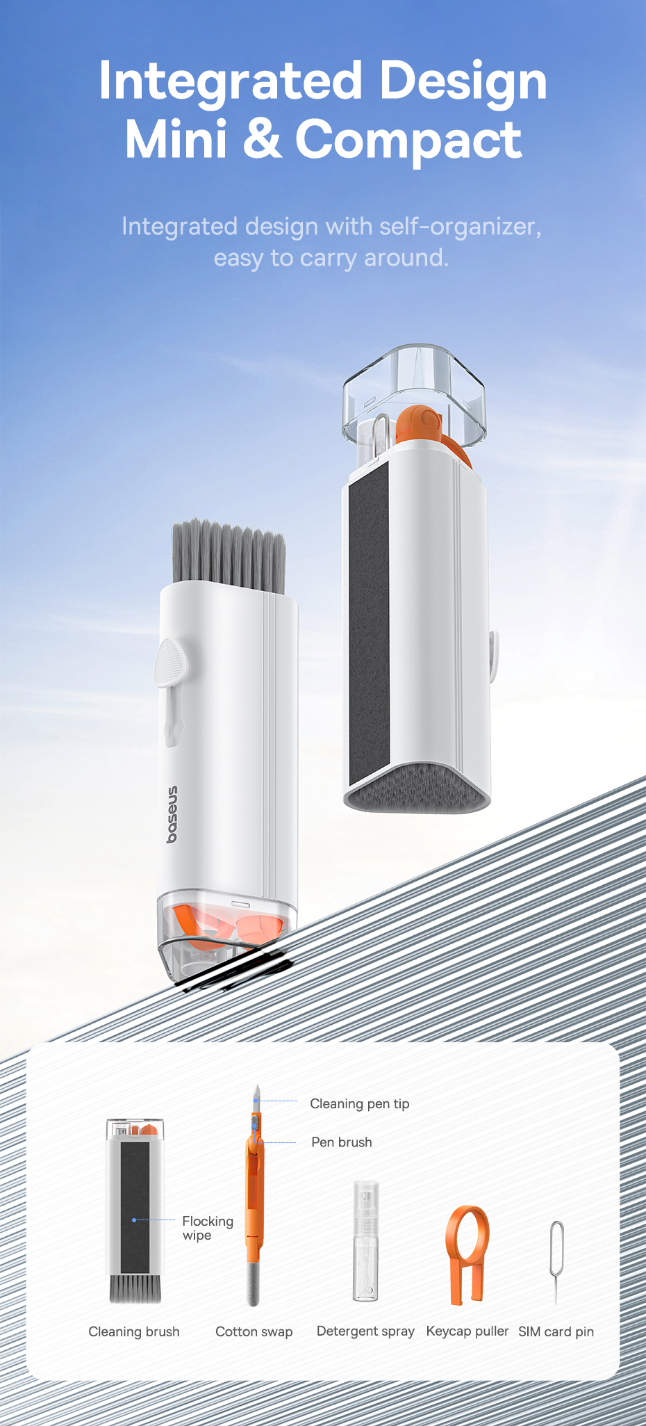 chube Bộ dụng cụ vệ sinh đa năng Baseus UltraClean Series