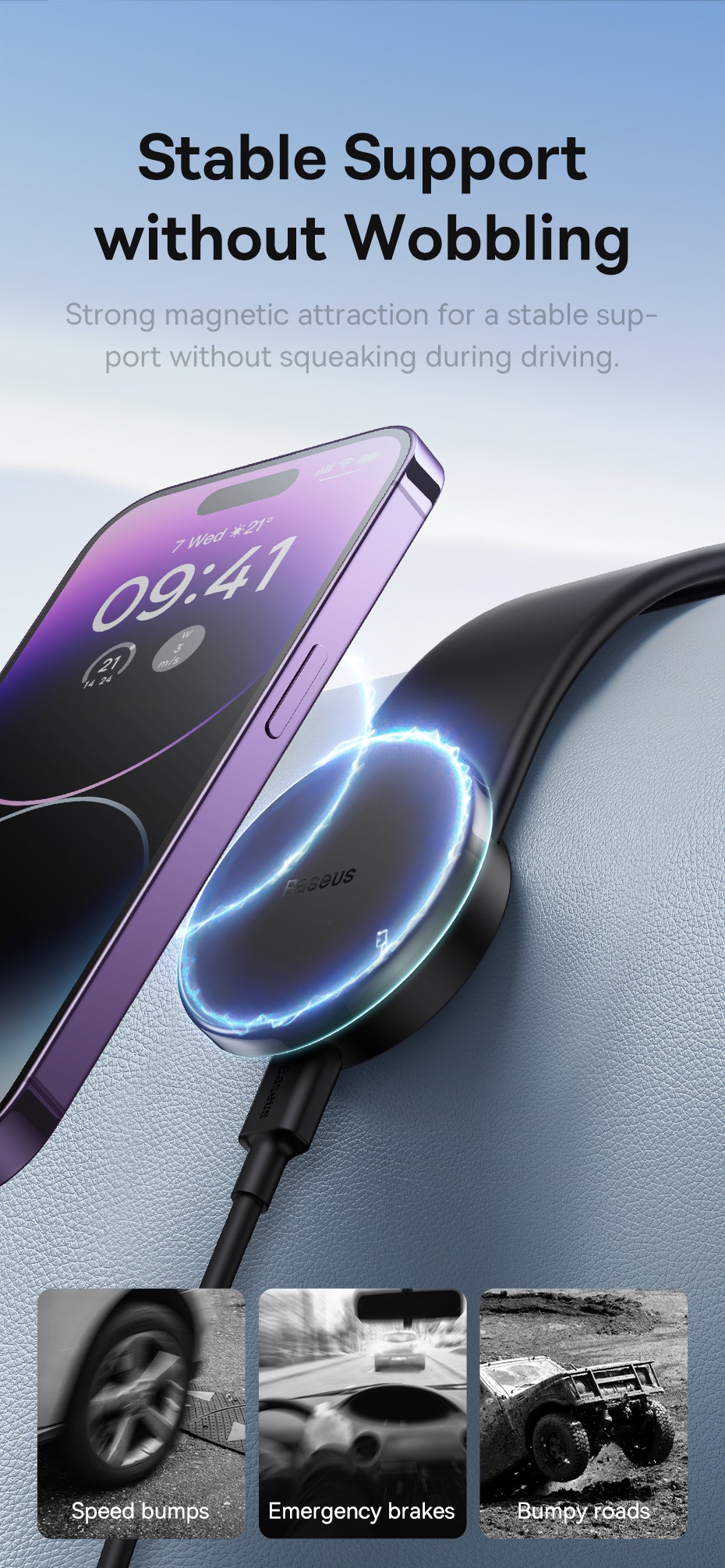 chube Giá đỡ sạc không dây từ tính Baseus C02 Pro Series