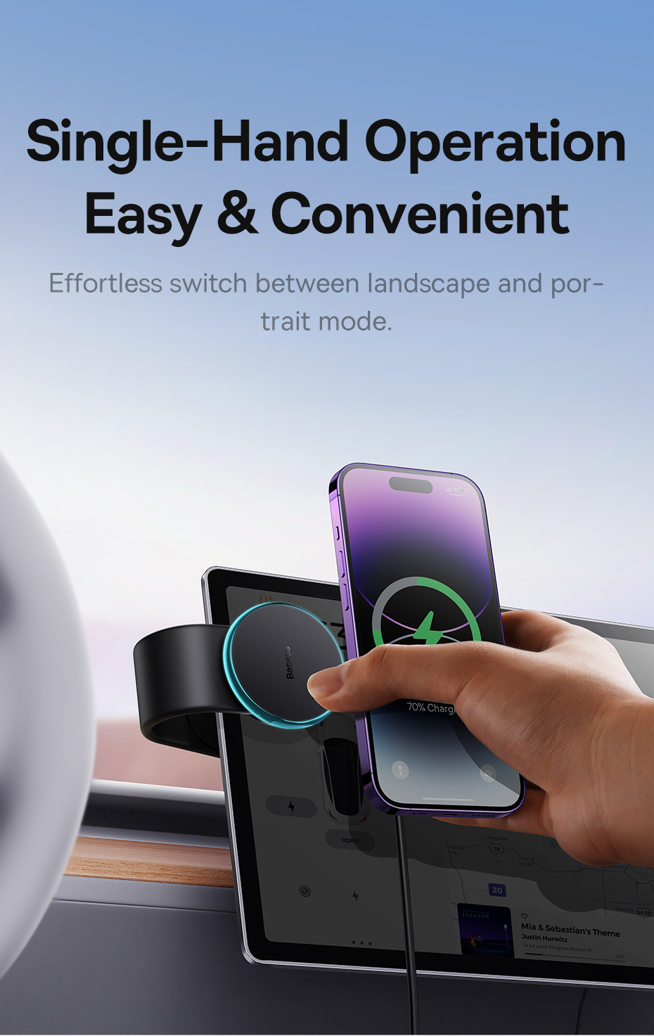 chube Giá đỡ sạc không dây từ tính Baseus C02 Pro Series