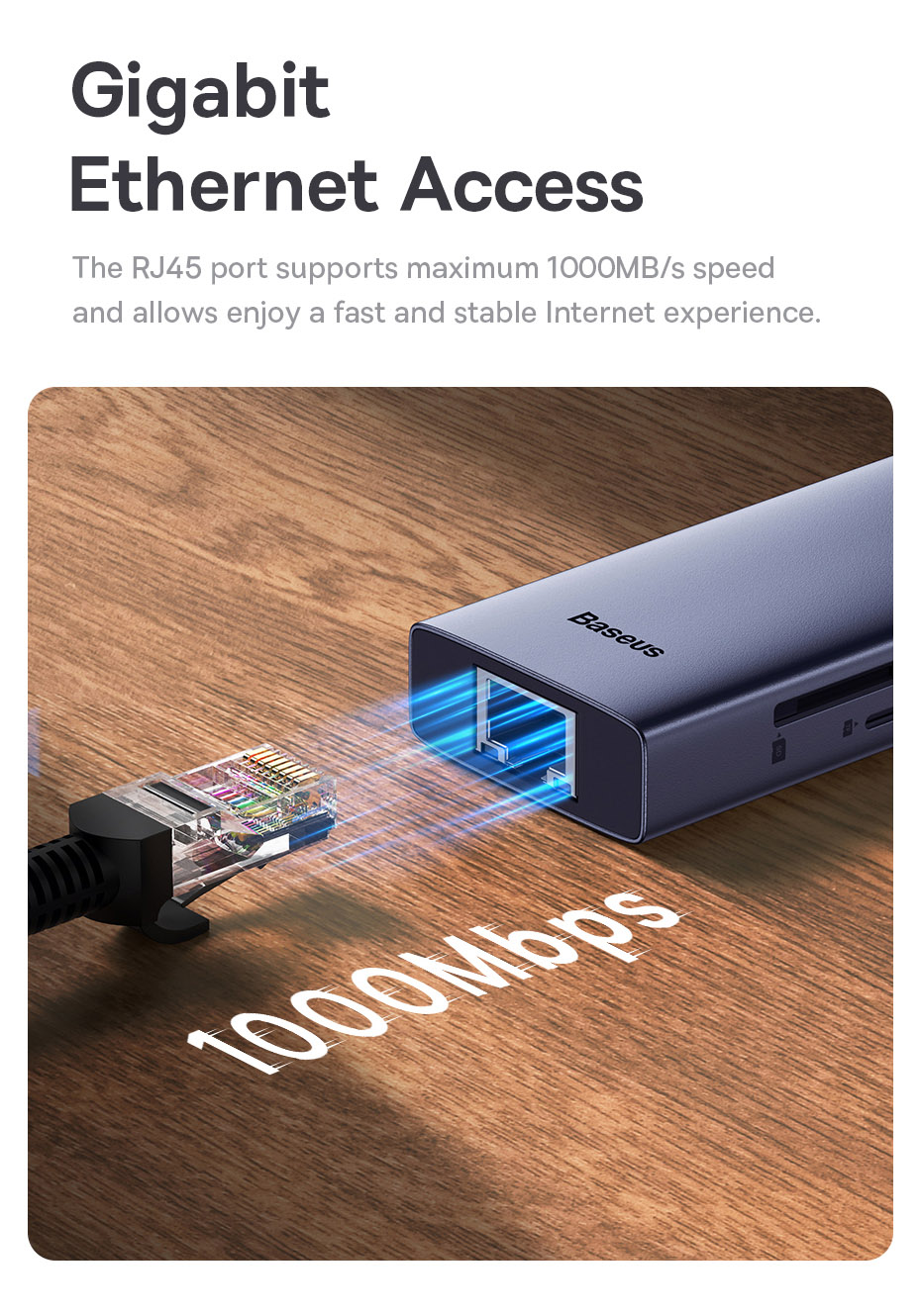 chube Hub chuyển đổi Baseus Flite Series - bản USB C