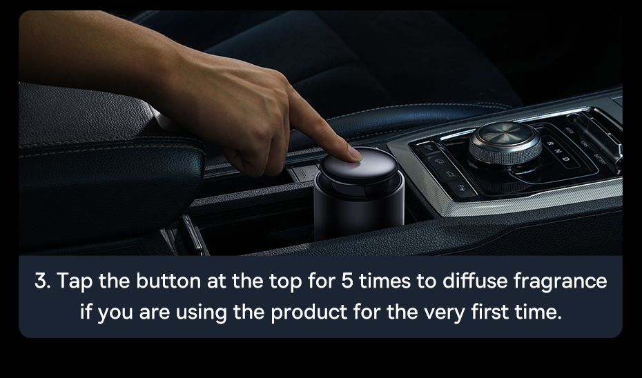 chube Máy Khuếch Tán Nước Hoa Baseus Lingering Garden Tap-Control Car Aromatherapy Diffuser (Cupholder Version)