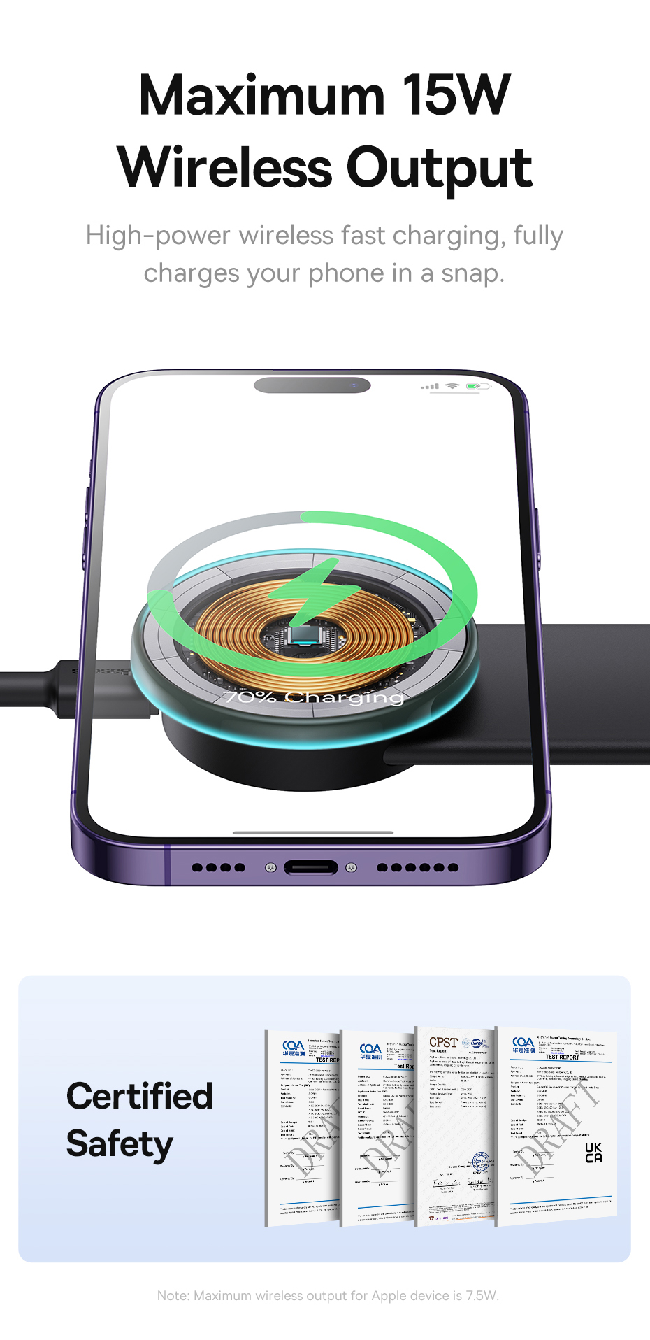 chube Giá đỡ sạc không dây từ tính Baseus C02 Pro Series