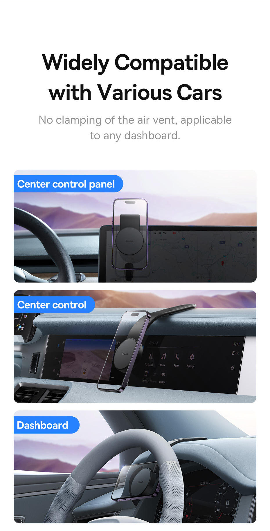 chube Giá đỡ điện thoại Baseus C02 Magnetic Phone Holder