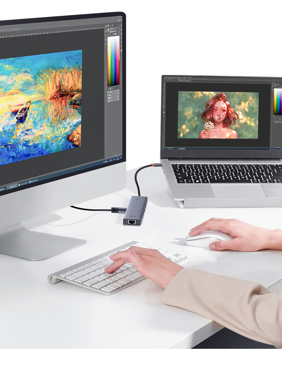 chube Hub chuyển đổi Baseus Flite Series - bản USB C