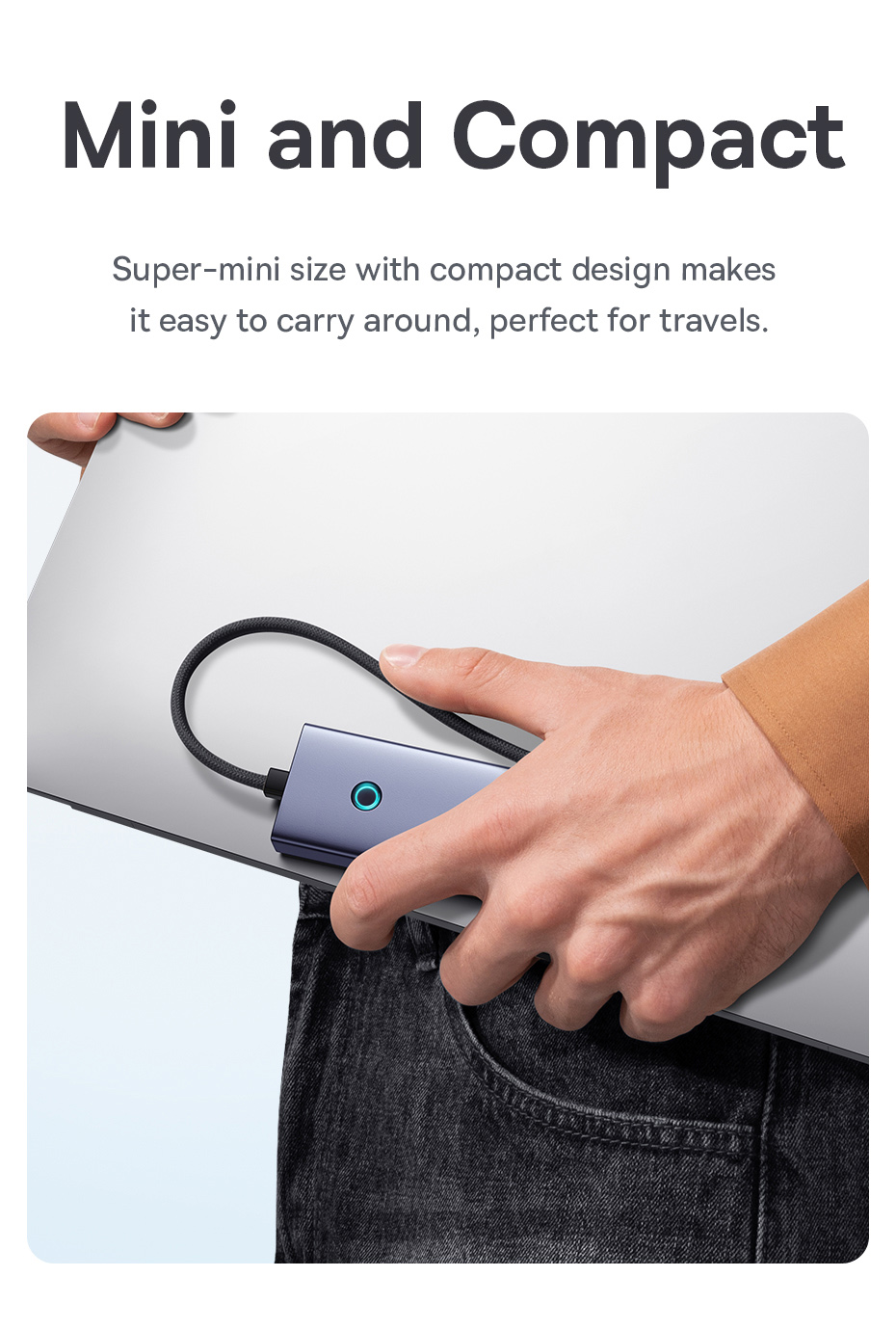 chube Hub chuyển đổi Baseus Flite Series - bản USB C