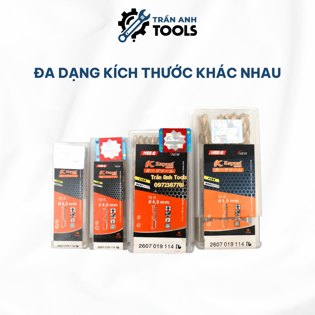 mũi khoan inox trần anh tools
