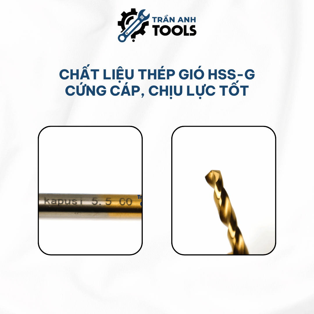 mũi khoan inox trần anh tools