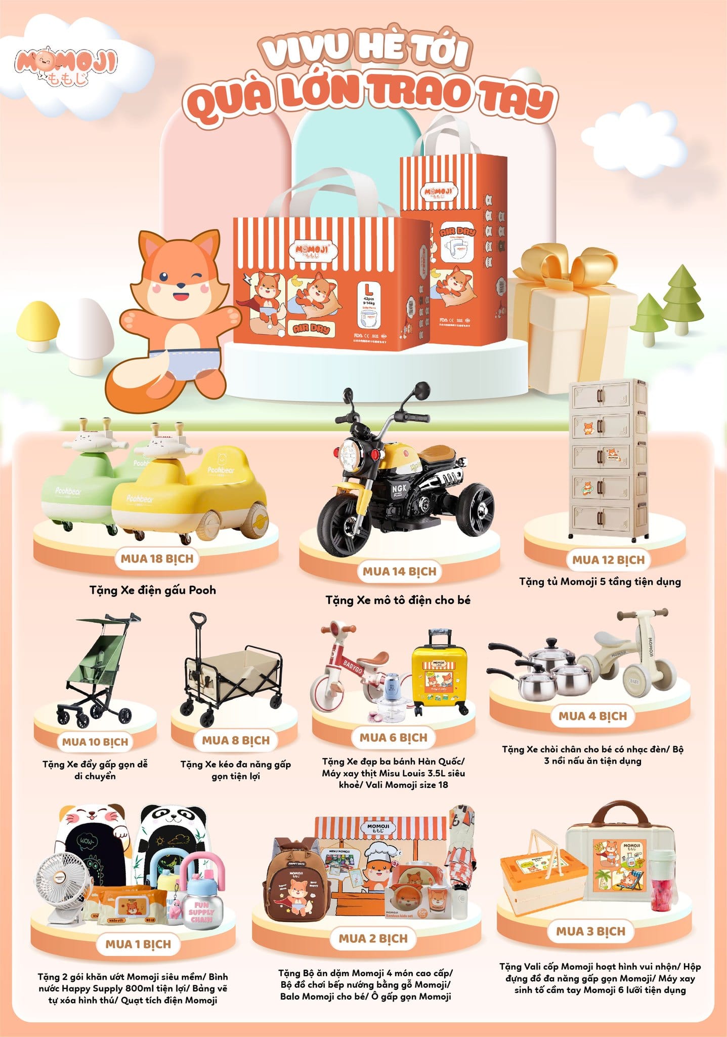 MOMOJI AIR DRY PHIÊN BẢN NÂNG CẤP – NHẬN QUÀ GẤP BỘI