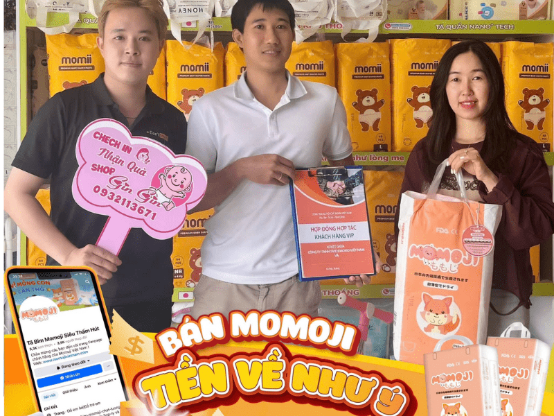 CƠ HỘI TRỞ THÀNH ĐẠI LÝ, NHÀ PHÂN PHỐI ĐỘC QUYỀN VỚI TÃ BỈM MOMOJI