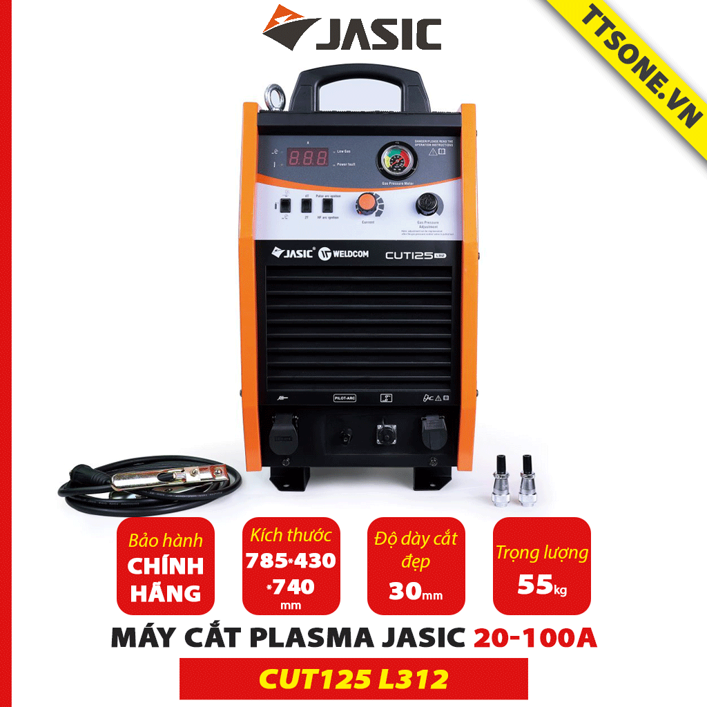 Cấu tạo mặt ngoài Máy Cắt PLASMA CUT125 L312 JASIC