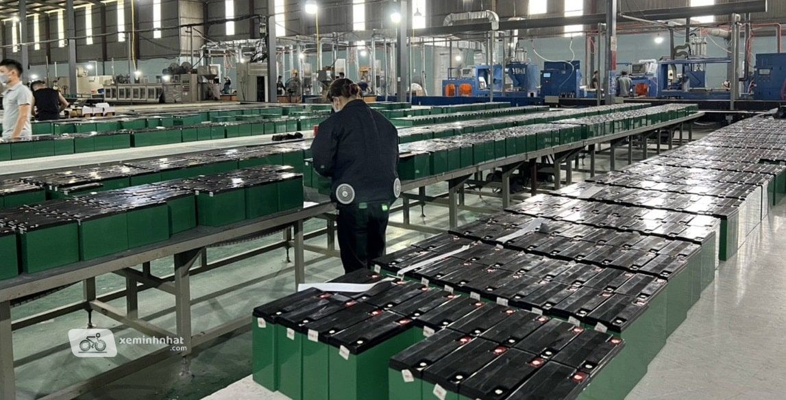 Nhà máy sản xuất acquy xe đạp điện