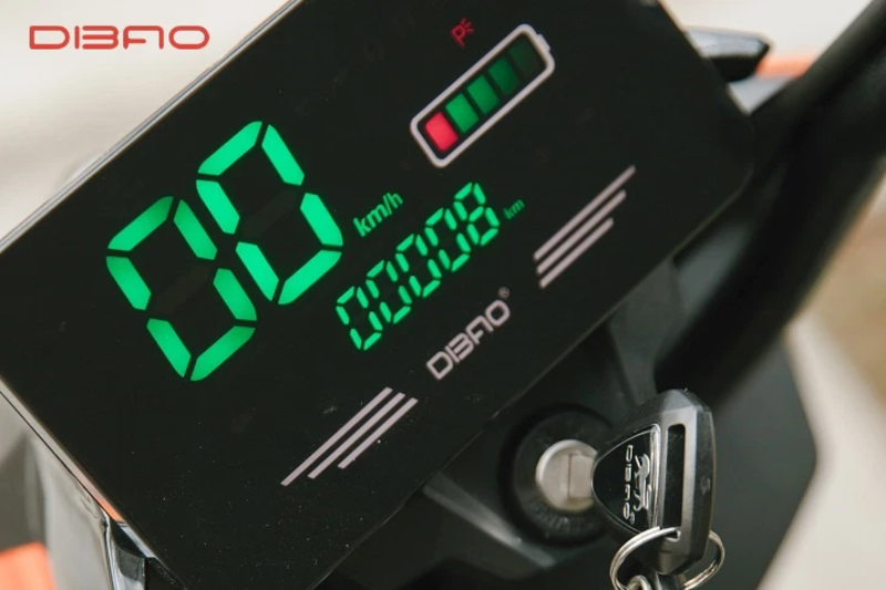 vạch báo pin trên mặt đồng hồ xe đạp điện 133m