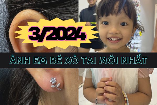 Ảnh em bé xỏ khuyên tai mới nhất 3/2024 tại TinyBox