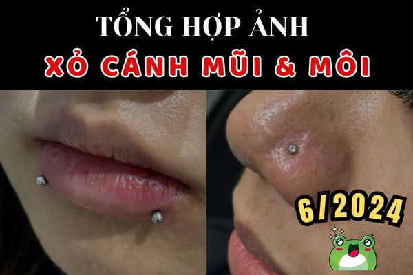 Tổng hợp ảnh xỏ khuyên mũi và môi xinh tại TinyBox 6/2024