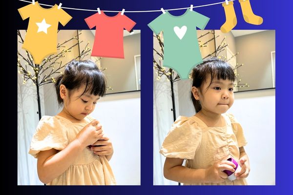 Ảnh em bé xỏ khuyên đáng yêu tại cửa hàng TinyBox