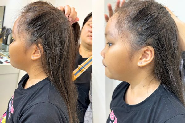 Ảnh em bé xỏ khuyên đáng yêu tại cửa hàng TinyBox - 7/2023