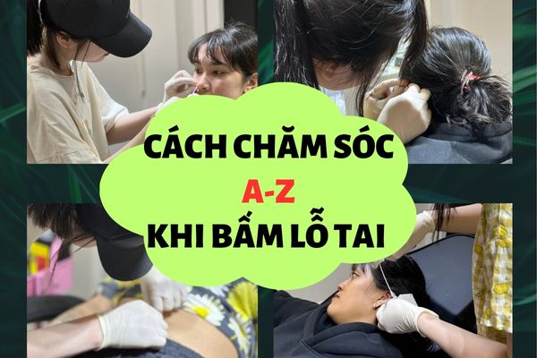Bấm lỗ tai và cách chăm sóc