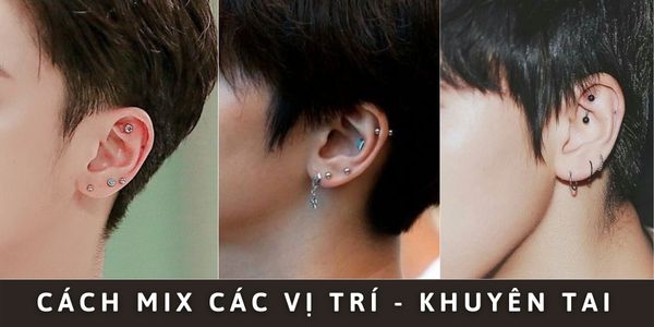 Bấm tai nam - bấm lỗ tai nam - xỏ khuyên tai nam