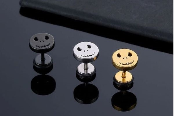 Khuyên tai giá rẻ - Hình bí ngô cho nam và nữ