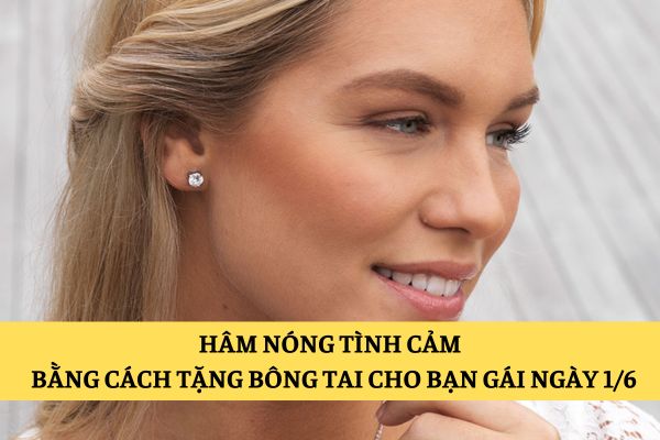 bông tai tặng bạn gái