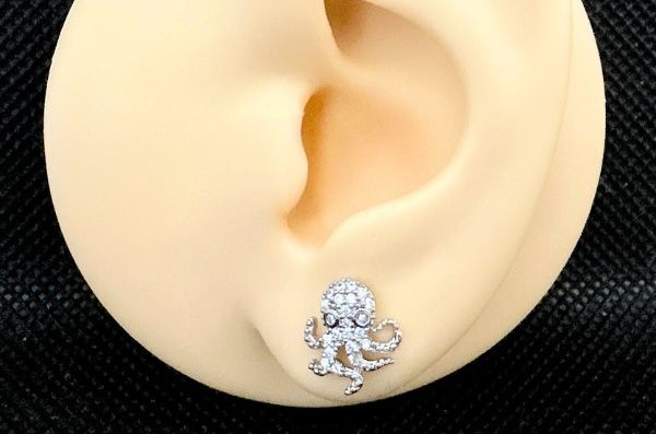 BÔNG TAI CON BẠCH TUỘT DỄ THƯƠNG