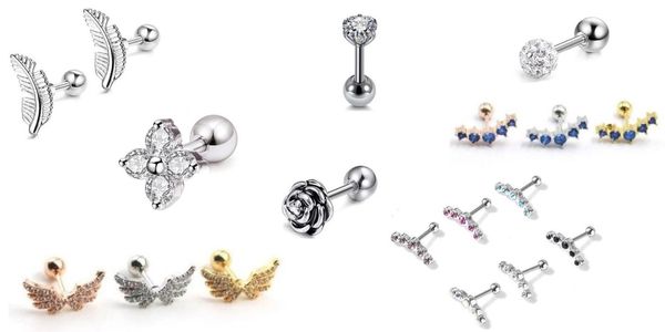 Bông tai thép y tế