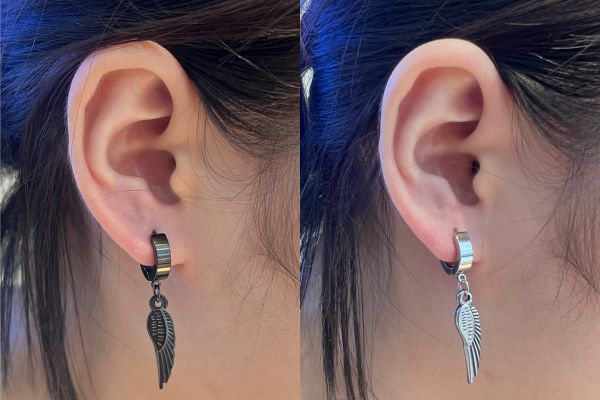 bông tai tòn ten kì lạ đi cháy phố