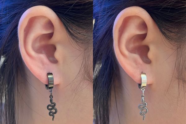 bông tai tòn ten kì lạ đi cháy phố