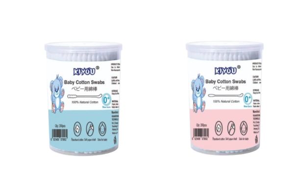Bông tăm em bé 200 que - KIYOU - Dễ dàng vệ sinh